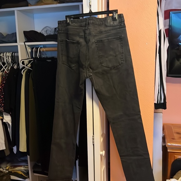 Black Slim Straight Jeans - Picture 2 of 2